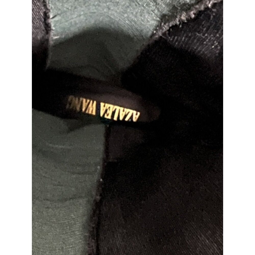 AZALEA WANG Knee High THE RIDING CROC Vegan Green Leather Boots SUE 7.5 Grunge - Picture 13 of 13